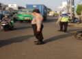 Polsek Sukaraja melaksanakan kegiatan pengaturan pagi, sebagai upaya mewujudkan Kamseltibcarlantas