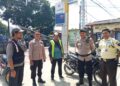 Sambangi  Petugas Satpam, Sampaikan Himbauan Kamtimbas