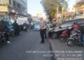 Antisipasi Kemacetan Pagi, Unit Lantas Polsek Sukalarang Melaksanakan Gatur Lalin Saat Jam Masuk Karyawan