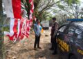 Sambangi penjual atribut Kemerdekaan. Patroli sampaikan pesan kamtibmas