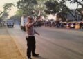 Wujudkan Kamtibcarlantas, Polsek Baros laksanakan Gatur pagi