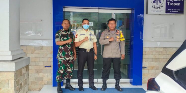 Sinegritas TNI-Polri bersama security BRI jalin Harkamtibmas perbankkan