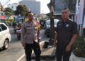 Bhabinkamtibmas Polsek Cikole Laksanakan Sambang Dengan Satpam