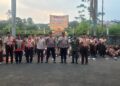 Kapolsek Sukalarang Hadiri Hari Jadi Pramuka Ke-63 Dan Jambore Ranting Di Desa Sukamaju Kecamatan Sukalarang