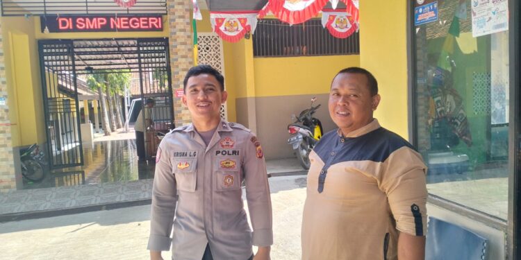 Efektifkan Sambang Kamtibmas, Patroli laksanakan dialogis bersama Satpam SMP Negeri 14