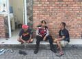 Sebar pesan kamtibmas. Patroli Hadir ditengah-tengah warga perum baros kencana