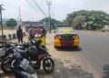 Antisipasi bubaran ambon solo.  Polsek Baros laksanakan patroli siang