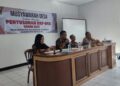 Bhabinkamtibmas Polsek Sukaraja Menghadiri kegiatan rapat penetapan rencana kerja Pemerintah Desa (RKPDes) tahun 2025