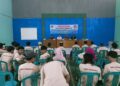 Polsek Sukaraja Menghadiri dan Menjadi Narasumber Kegiatan Sosialisasi Pencegahan, Pemberantasan, Penyalahgunaan, dan Peredaran Gelap Narkoba (P4GN)