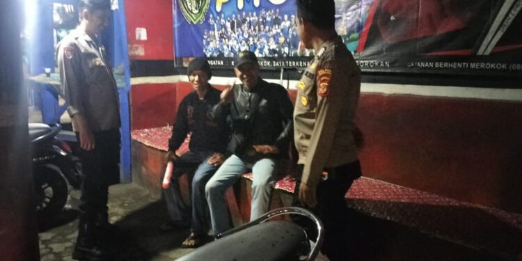 Patroli Strong Point Malam Hari Wujudkan Situasi Kamtibmas Yang Aman Dan Kondusif