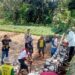 Bhabinkamtibmas Polsek Cireunghas Monitoring Pembangunan TPT Jalan Lingkungan serta sampaikan himbauan kamtibmas