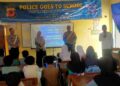 Police Goes To School , Polsek Sukaraja Edukasikan Rambu Lalulintas Kepada Siswa SD