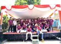 Semarak gerak jalan santai Pilkada serentak 2024. Polsek baros tingkatkan pengamanan jalur