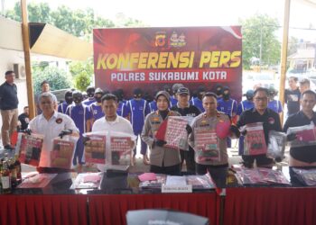 21 Terduga Pelaku Penyalahgunaan Narkoba Diamankan Polres Sukabumi Kota