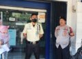Sampaikan Himbauan Kamtimbas Anggota Polsek Lembursitu kepada security