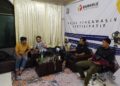 Polsek baros jalin Silaturrahmi bersama Panwascam Baros, wujudkan kamtibmas Pilwakot sukabumi 2024
