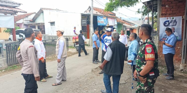 Tingkatkan pengamanan. Polsek baros berikan rasa aman dan kelancaran ditahapan Kompanye Pilwakot