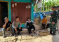 Bhabinkamtibmas Polsek Sukaraja lakukan patroli dan himbauan di wilayah binaannya
