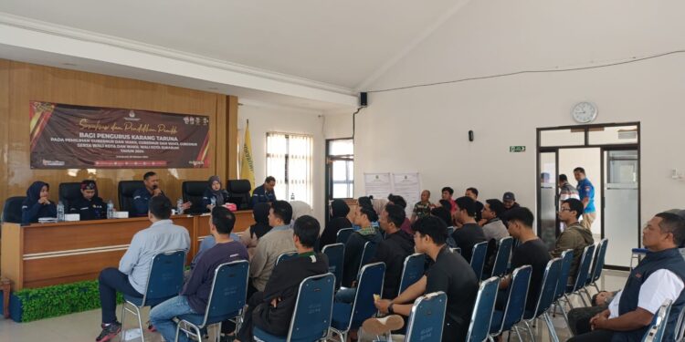 Sosialisasi dan Pendidikan Pemilih, PPK, Polsek Baros dan Karang Taruna sekecamatan Baros sambut Pilkada Damai 2024