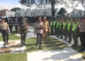 2 Hari Jelang Pencoblosan, Polres Sukabumi Kota Gelar Apel Serpas Pengamanan TPS