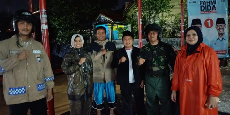 Antisipasi Luapan Sungai Cisuda, Polsek Baros Sigap Siaga Bencana