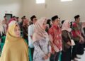 Bhabinkamtibmas Polsek Cireunghas Hadiri Pelantikan Anggota KPPS untuk Pilkada Serentak Tahun 2024