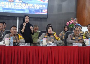 Kapolres Sukabumi Kota AKBP Rita Sebut Angka Kriminalitas Tahun 2024 Menurun