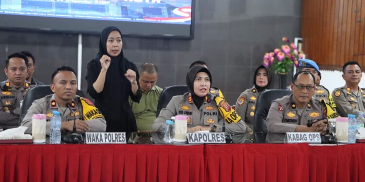 Kapolres Sukabumi Kota AKBP Rita Sebut Angka Kriminalitas Tahun 2024 Menurun