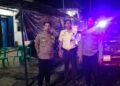 Personil Samapta Polsek Sukalarang Patroli Malam Hari Sambangi ATM BRI Cegah Kejahatan Perbankan