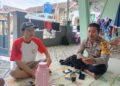 Bhabinkamtibmas Desa Selawangi Polsek Sukaraja menyambangi Warga binaannya