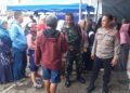 Polsek Cikole dan Babinsa Monitoring Kegiatan Gerakan Pangan Murah