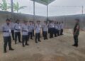 Bhabinkamtibmas Polsek Cireunghas Dan Babinsa Berikan Pelatihan Linmas