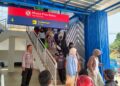 Polsek Cisaat Laksanakan  Pengamanan Stasiun Kereta Api