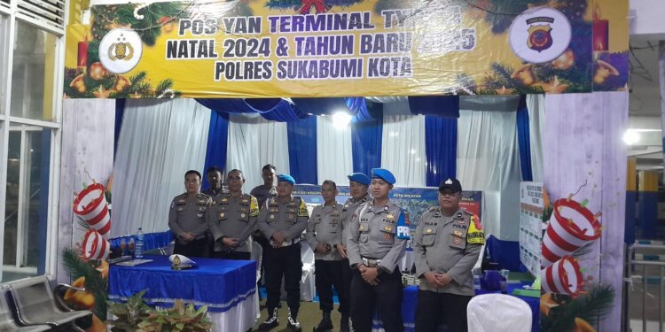 SiPropam Polres Pastikan Kesiapsiagaan Pos Pelayanan Terminal Polsek Baros Tahun Baru 2025 berjalan Kondusif