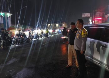 Polsek Cisaat Gelar Patroli Pengamanan Malam Tahun Baru 2025
