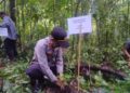 Polsek Sukabumi Laksanakan Giat Penanaman Pohon