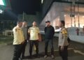Polsek Gunungpuyuh Patroli Sambang Satpam Rumah Sakit, Sampaikan Pesan Kamtibmas