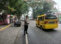 Polsek Gunungpuyuh rutin laksanakan Gatur Pagi, Agar Terciptanya Kamseltibcar Lantas dipagi hari diwilayah hukum Polsek Gunungpuyuh