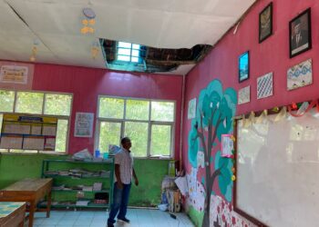 Ruang Kelas SD Negeri Cibolang di Kabupaten Sukabumi Rusak, Dua Ruang Kelas Jadi Tempat Belajar Enam Kelas