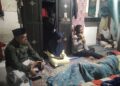 Kapolsek Sukabumi Jenguk Salah Satu Korban Kecelakaan Beruntun Gerbang Tol Ciawi