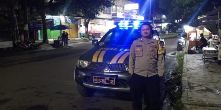 Polsek Kebonpedes Patroli Rutin Malam Minggu Tingkatkan Keamanan