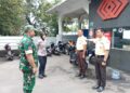 Bhabinkamtibmas Kelurahan Warudoyong dan Babinsa Berikan Pembinaan kepada Security untuk Tingkatkan Keamanan