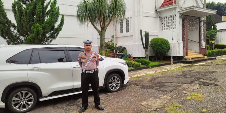 Minggu Kasih, Polsek baros berikan rasa aman dan nyaman jema’at Gereja sidang kristus