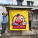 Polsek Cisaat Sosialisasikan Pasang Banner dan Stiker “Mudik Aman Keluarga Nyaman”