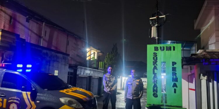 Personil Polsek Sukalarang Gelar Patroli Menjelang Sahur Jaga Keamanan Ramadan