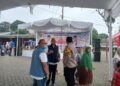 Personil Polsek Sukalarang Laksanakan Pengamanan Pasar Bazar Ramadan di Wilayah Hukum Polsek Sukalarang