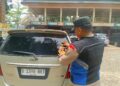 Polsek Kadudampit Sosialisasikan Tagline “Mudik Aman, Keluarga Nyaman” dan  Hotline 110