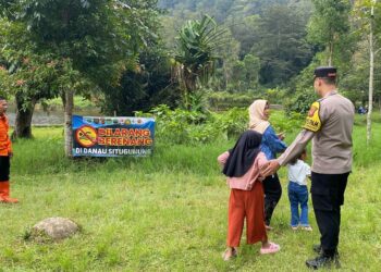 Antisipasi Lonjakan Pengunjung, Pospam Wisata Situgunung Sukabumi Siagakan Personel di Beberapa Titik