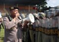 Tingkatkan Kemampuan, Ratusan Polisi di Sukabumi Gelar Latihan Dalmas