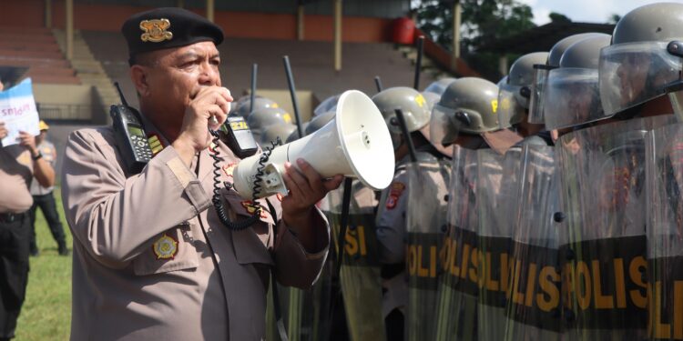 Tingkatkan Kemampuan, Ratusan Polisi di Sukabumi Gelar Latihan Dalmas